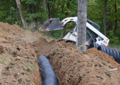 laying work of spetic lines
